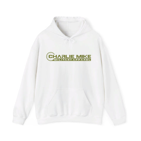 Charlie Mike Hooded Sweatshirt- Military Green Logo