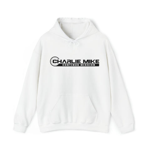 Charlie Mike Hooded Sweatshirt (Black Logo)