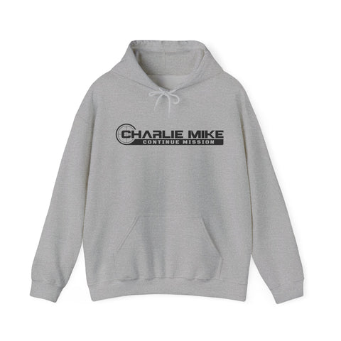 Charlie Mike Hooded Sweatshirt (Black Logo)