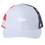 White/ USA Flag - FRONT