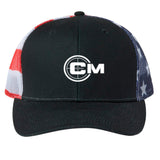 Black/ USA Flag - FRONT