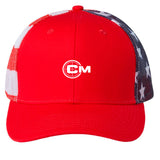 Red/ USA Flag - FRONT